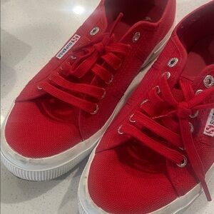 Superga Kids Bright Red Sneakers